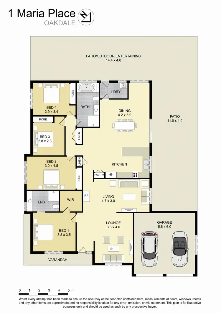 Floorplan of Homely house listing, 1 Maria Place, Oakdale NSW 2570