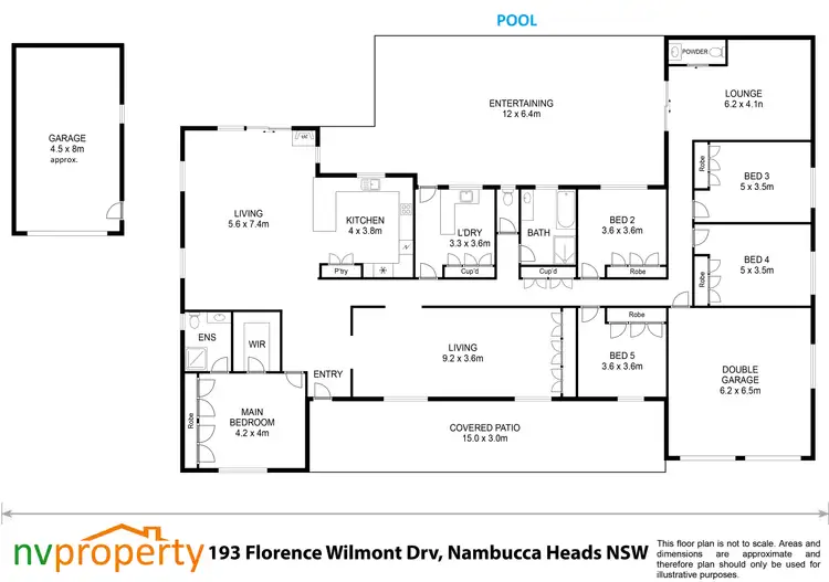 Floorplan of Homely house listing, 193 Florence Wilmont Drive, Nambucca Heads NSW 2448