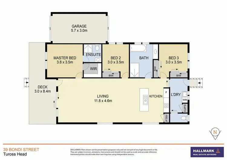Floorplan of Homely house listing, 39 Bondi Street, Tuross Head NSW 2537