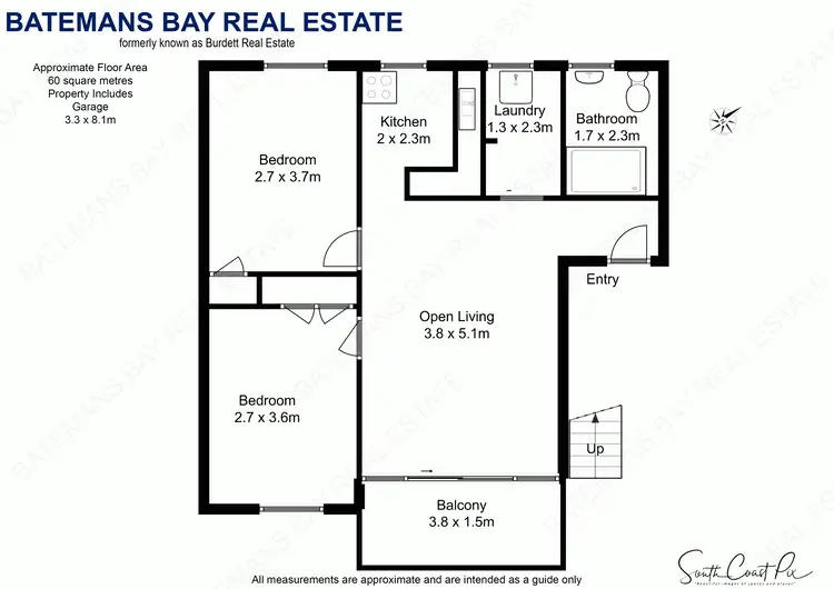 Floorplan of Homely unit listing, 9/84 Beach Road, Batemans Bay NSW 2536