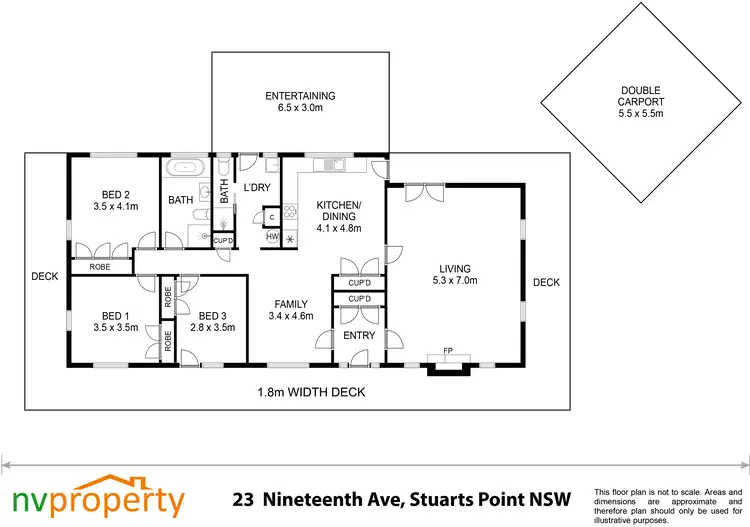 Floorplan of Homely house listing, 23 Nineteenth Avenue, Stuarts Point NSW 2441