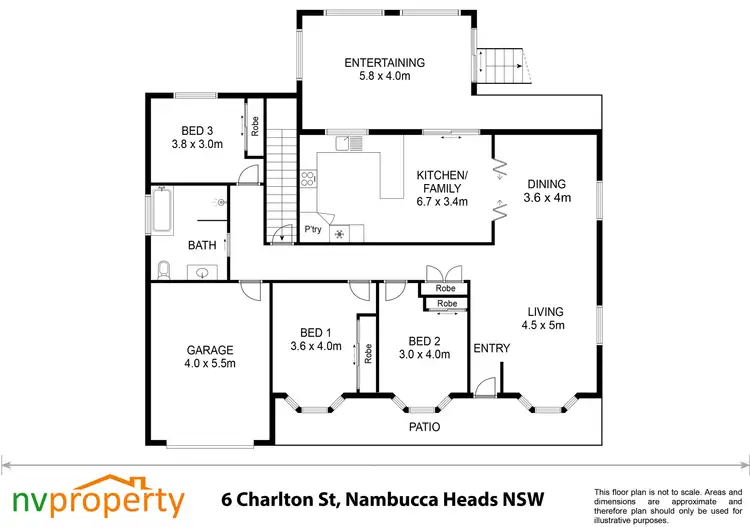 Floorplan of Homely house listing, 6 Charlton Street, Nambucca Heads NSW 2448