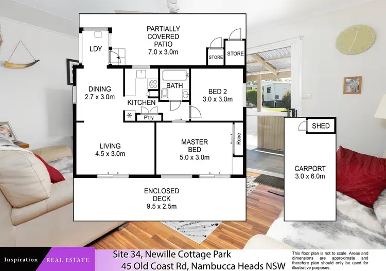 Floorplan of Homely house listing, Site 34/45 Old Coast Road, Nambucca Heads NSW 2448