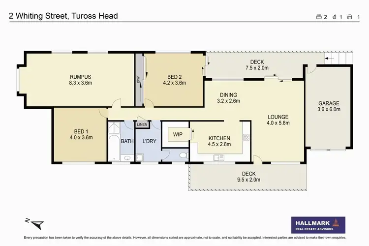 Floorplan of Homely house listing, 2 Whiting Street, Tuross Head NSW 2537