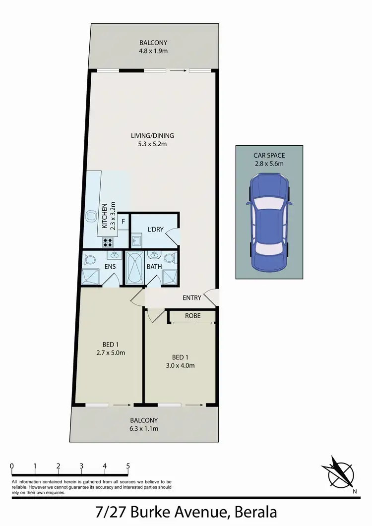 Floorplan of Homely apartment listing, 7/29 BURKE Avenue, Berala NSW 2141