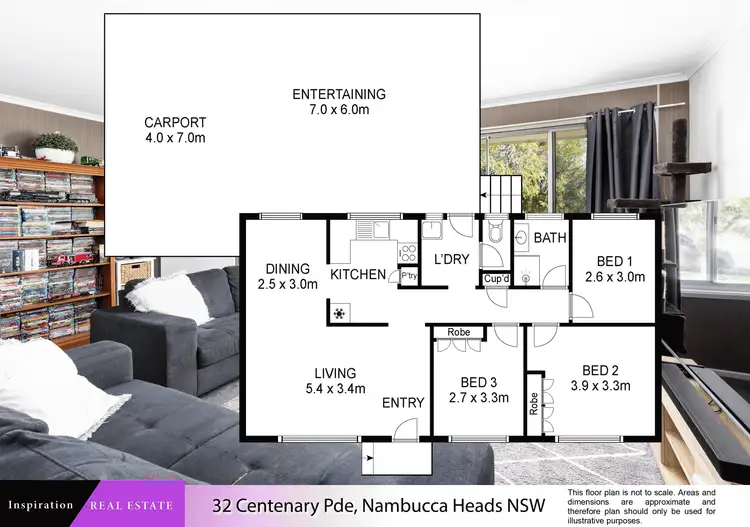 Floorplan of Homely house listing, 32 Centenary  Parade, Nambucca Heads NSW 2448