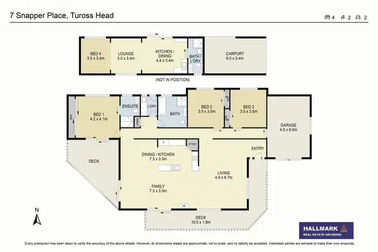 Floorplan of Homely house listing, 7 Snapper Place, Tuross Head NSW 2537