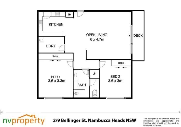 Floorplan of Homely unit listing, 2/9 Bellenger Street, Nambucca Heads NSW 2448