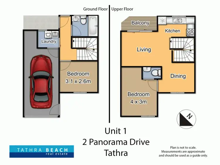 Floorplan of Homely unit listing, Unit 1/2 Panorama Drive, Tathra NSW 2550