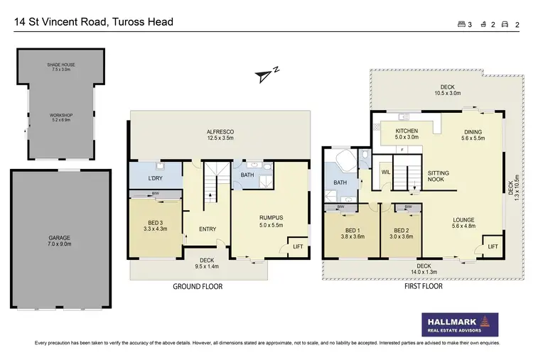 Floorplan of Homely house listing, 14 St Vincent Road, Tuross Head NSW 2537