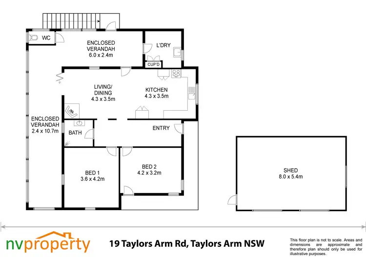 Floorplan of Homely house listing, 19 Taylors Arm Road, Taylors Arm NSW 2447