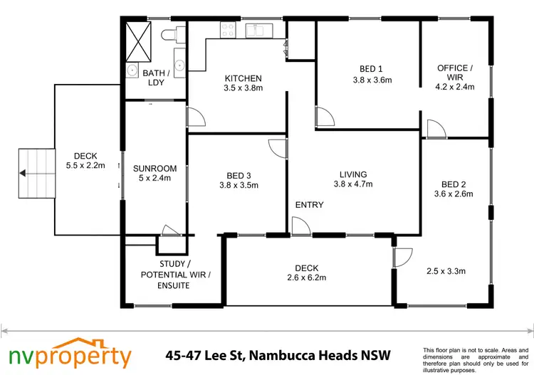 Floorplan of Homely house listing, 45-47 Lee Street, Nambucca Heads NSW 2448