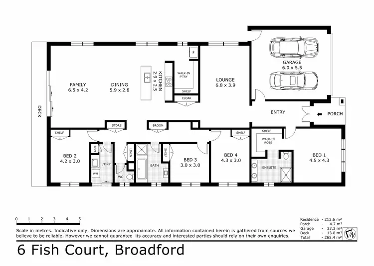 Floorplan of Homely house listing, 6 Fish Court, Broadford VIC 3658