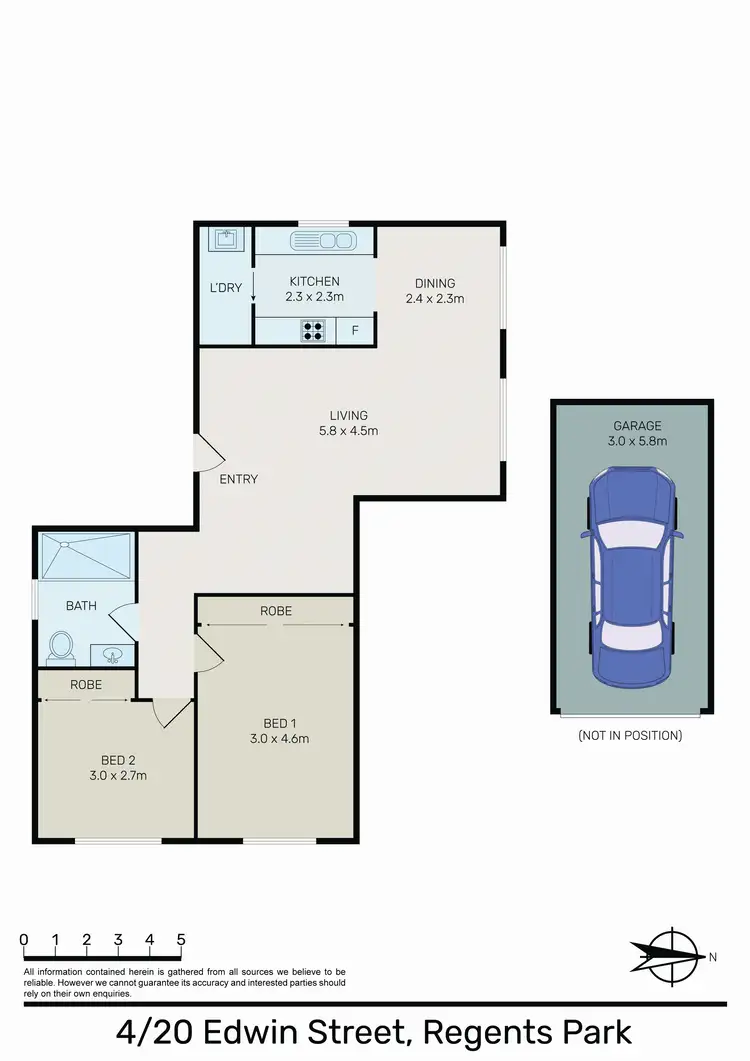 Floorplan of Homely apartment listing, 4/20 EDWIN Street, Regents Park NSW 2143