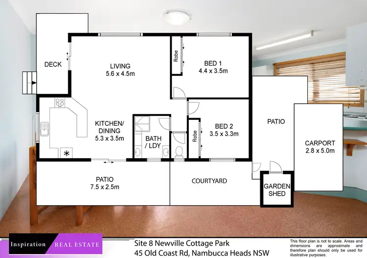 Floorplan of Homely other listing, Site 8/45 Old Coast  Road, Nambucca Heads NSW 2448