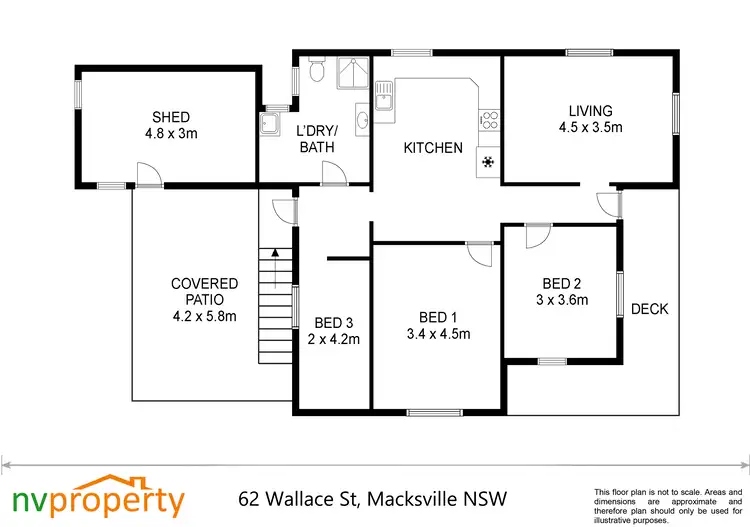 Floorplan of Homely house listing, 62 Wallace Street, Macksville NSW 2447
