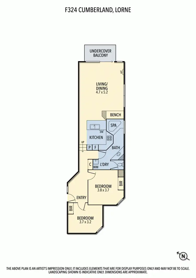 Floorplan of Homely apartment listing, F324/148 Mountjoy Parade, Lorne VIC 3232