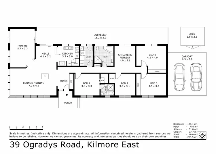 Floorplan of Homely house listing, 39 O'Gradys Road, Kilmore East VIC 3764