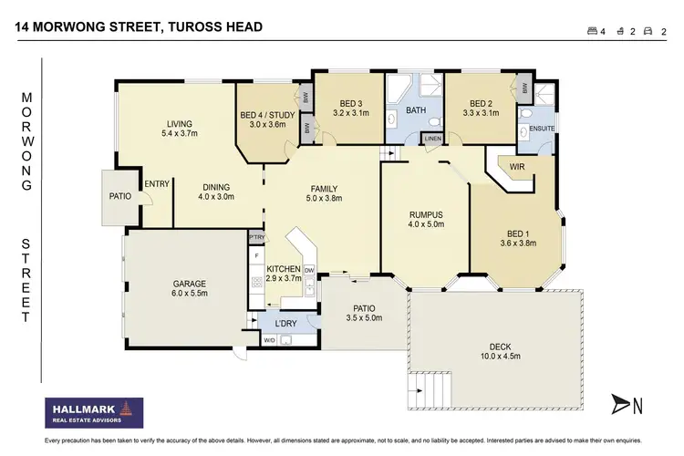 Floorplan of Homely house listing, 14 Morwong Street, Tuross Head NSW 2537