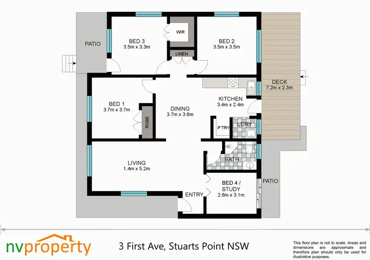 Floorplan of Homely house listing, 3 First Avenue, Stuarts Point NSW 2441
