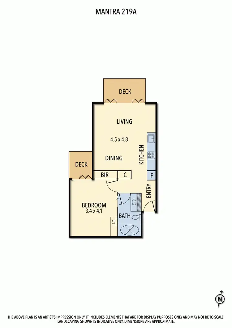 Floorplan of Homely apartment listing, 219A/35 Mountjoy Parade, Lorne VIC 3232