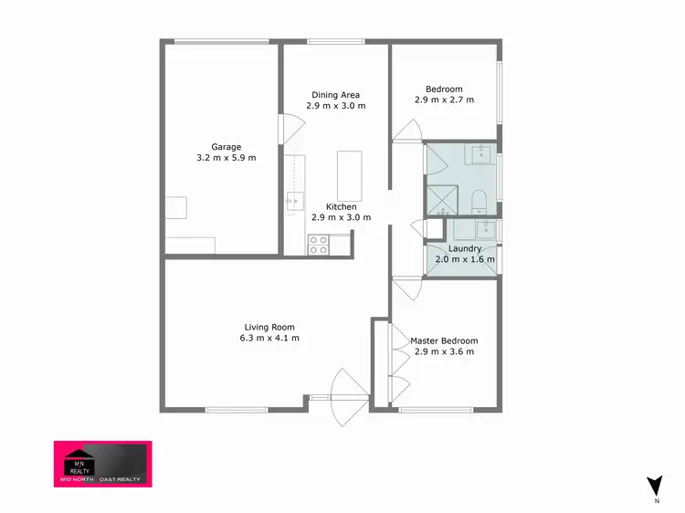 Floorplan of Homely house listing, 1 / 4 Second Avenue, Stuarts Point NSW 2441