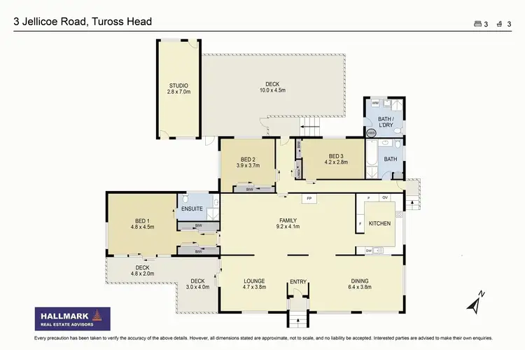 Floorplan of Homely house listing, 3 Jellicoe Road, Tuross Head NSW 2537