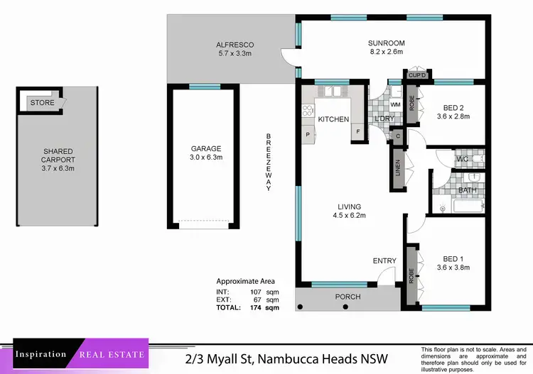 Floorplan of Homely villa listing, 2/3 Myall Street, Nambucca Heads NSW 2448