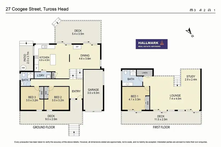 Floorplan of Homely house listing, 27 Coogee Street, Tuross Head NSW 2537