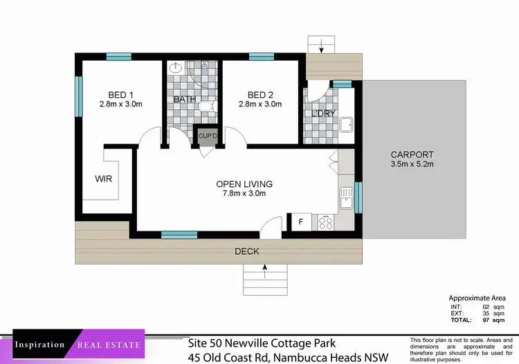 Floorplan of Homely other listing, Site 50/45 Old Coast Road, Nambucca Heads NSW 2448