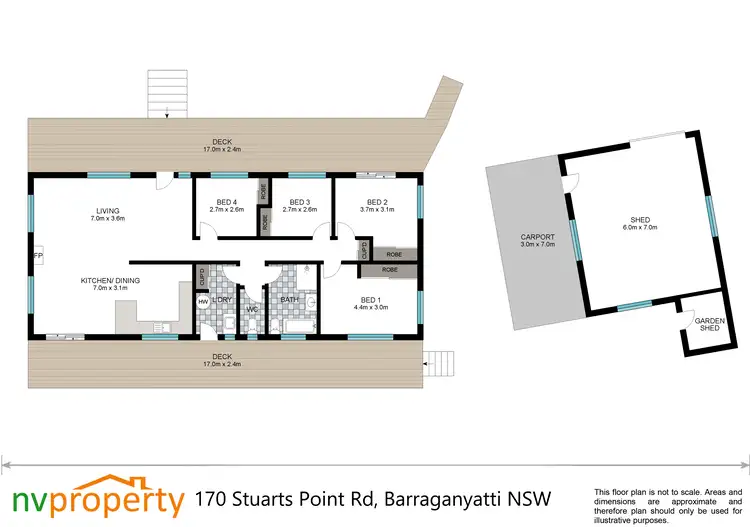 Floorplan of Homely rural property listing, 170 Stuarts Point Road, Barraganyatti NSW 2441