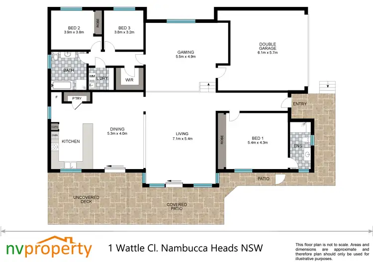Floorplan of Homely house listing, 1 Wattle Close, Nambucca Heads NSW 2448