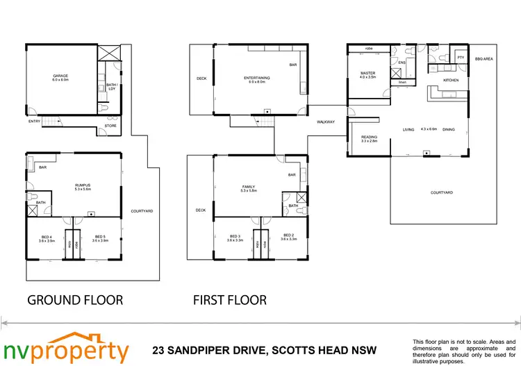 Floorplan of Homely house listing, 23 Sandpiper Drive, Scotts Head NSW 2447