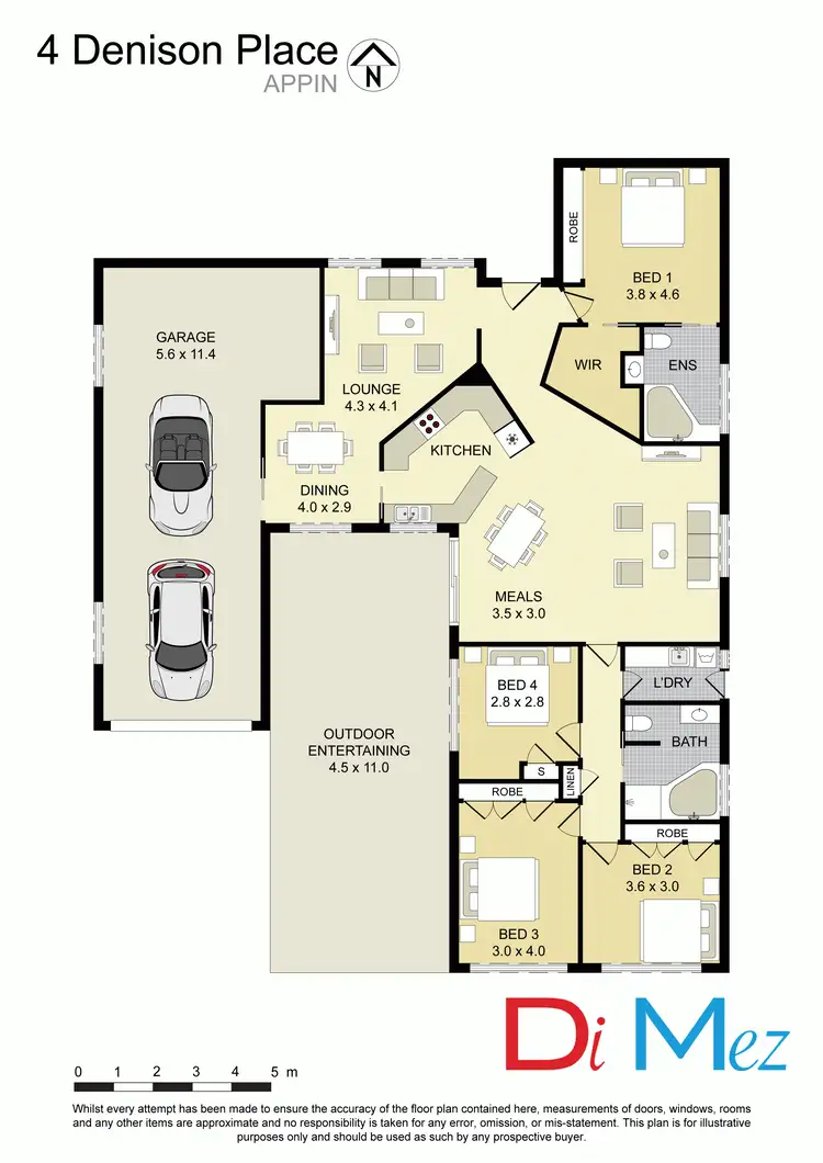 Floorplan of Homely house listing, 4 Denison Place, Appin NSW 2560