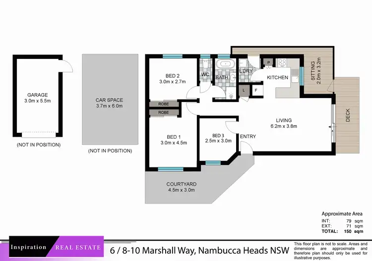 Floorplan of Homely apartment listing, 6/8-10 Marshall Way, Nambucca Heads NSW 2448