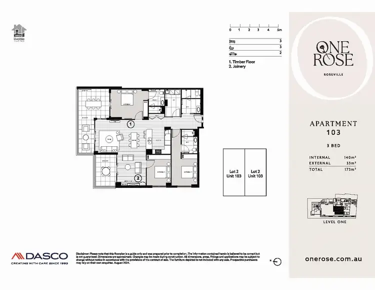 Floorplan of Homely apartment listing, 103/1-3 Corona Avenue, Roseville NSW 2069