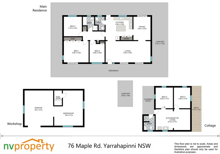 Floorplan of Homely rural property listing, 76 Maple Road, Yarrahapinni NSW 2441