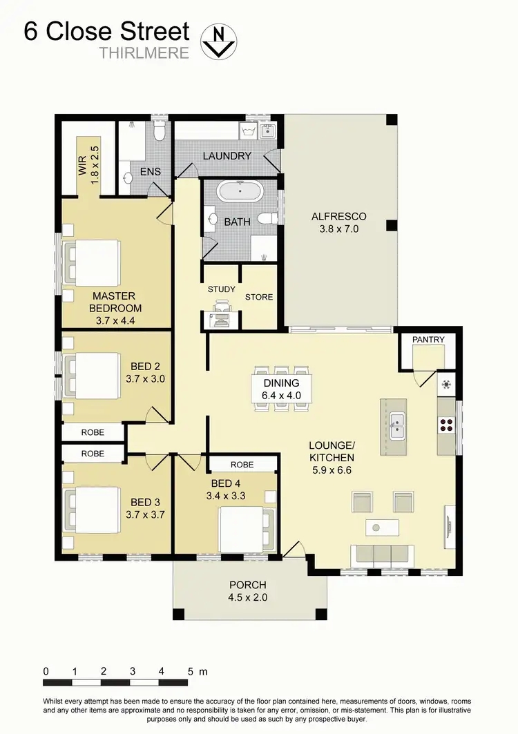 Floorplan of Homely house listing, 6 Close Street, Thirlmere NSW 2572
