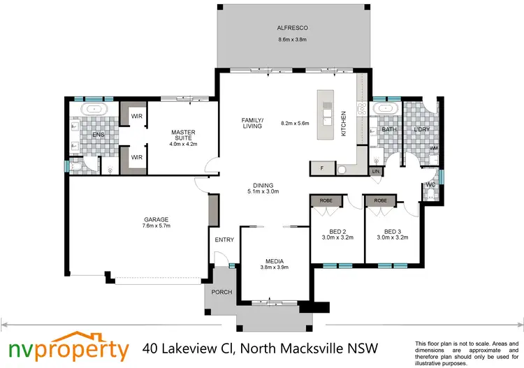 Floorplan of Homely house listing, 40 Lakeview Close, North Macksville NSW 2447