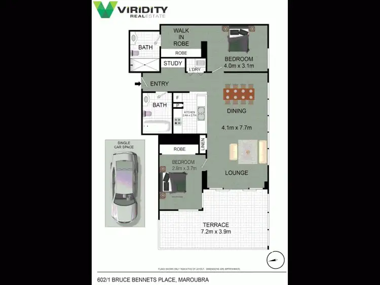 Floorplan of Homely apartment listing, 602/1 Bruce Bennetts Place, Maroubra NSW 2035
