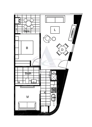 Floorplan of Homely apartment listing, 1 Brushbox Street, Sydney Olympic Park NSW 2127