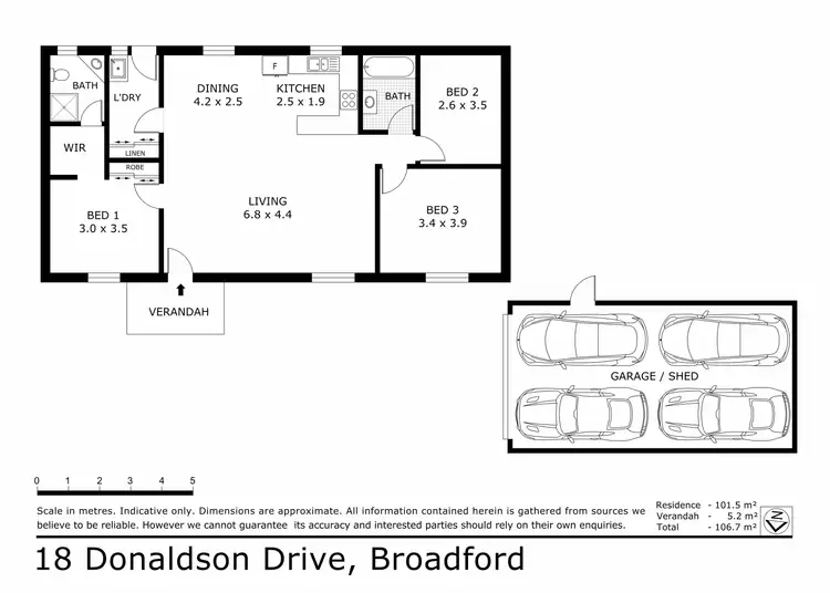 Floorplan of Homely house listing, 18 Donaldson Drive, Broadford VIC 3658