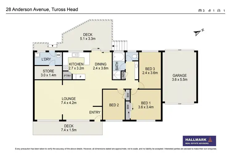 Floorplan of Homely house listing, 28 Anderson Avenue, Tuross Head NSW 2537