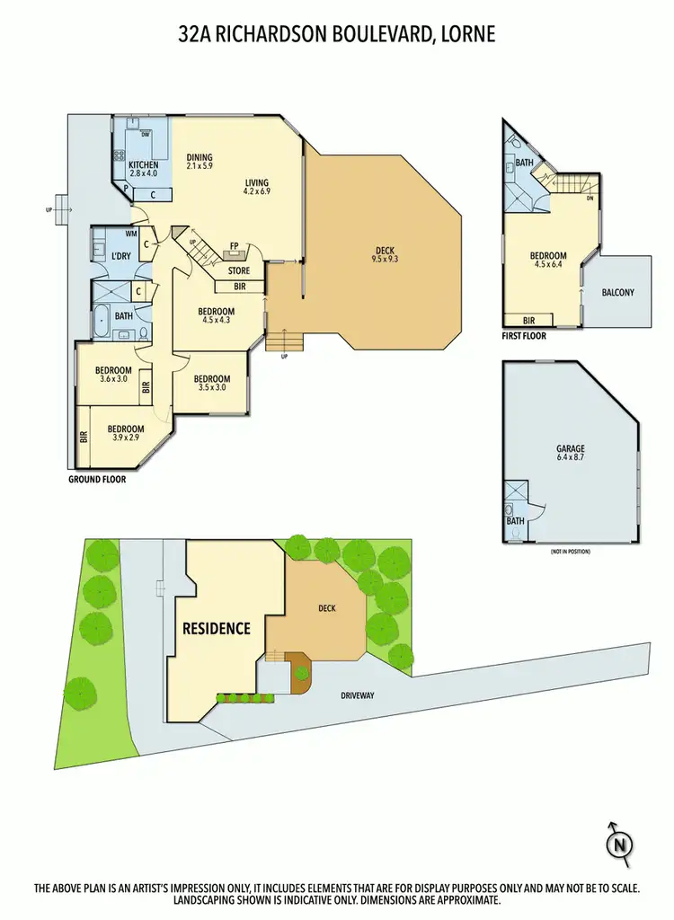 Floorplan of Homely house listing, 32A Richardson Boulevard, Lorne VIC 3232