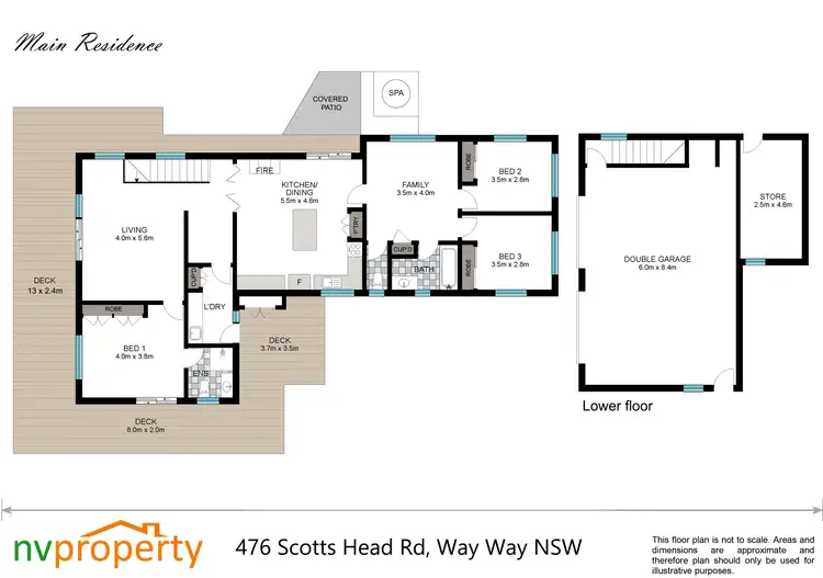 Floorplan of Homely rural property listing, 476 Scotts Head Road, Way Way NSW 2447