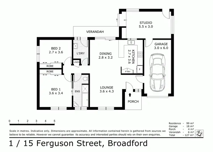 Floorplan of Homely house listing, 1/15 Ferguson Street, Broadford VIC 3658