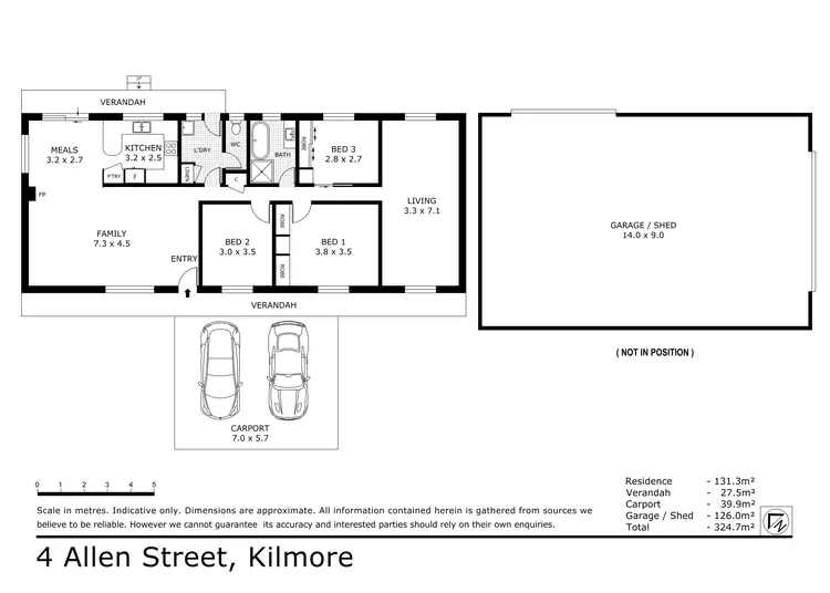 Floorplan of Homely house listing, 4 Allen Street, Kilmore VIC 3764