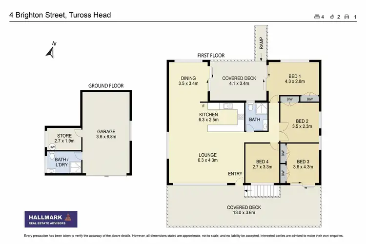 Floorplan of Homely house listing, 4 Brighton Street, Tuross Head NSW 2537