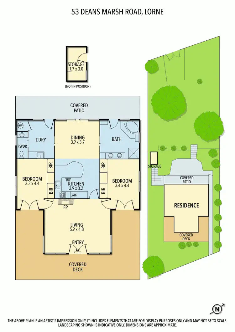 Floorplan of Homely house listing, 53 Deans Marsh Road, Lorne VIC 3232