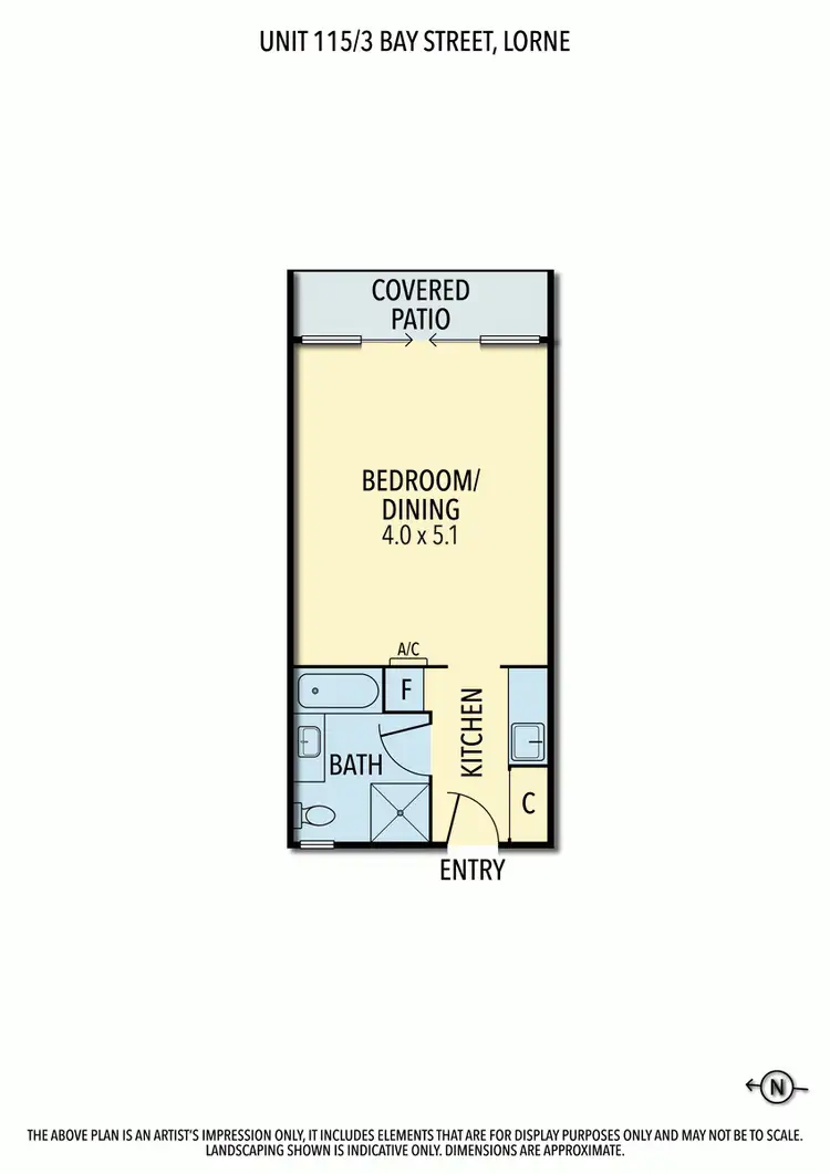 Floorplan of Homely apartment listing, 128/3 Bay Street, Lorne VIC 3232